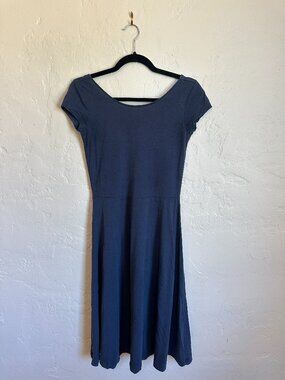 GAP Navy Cap Sleeve Fit & Flare Dress XS